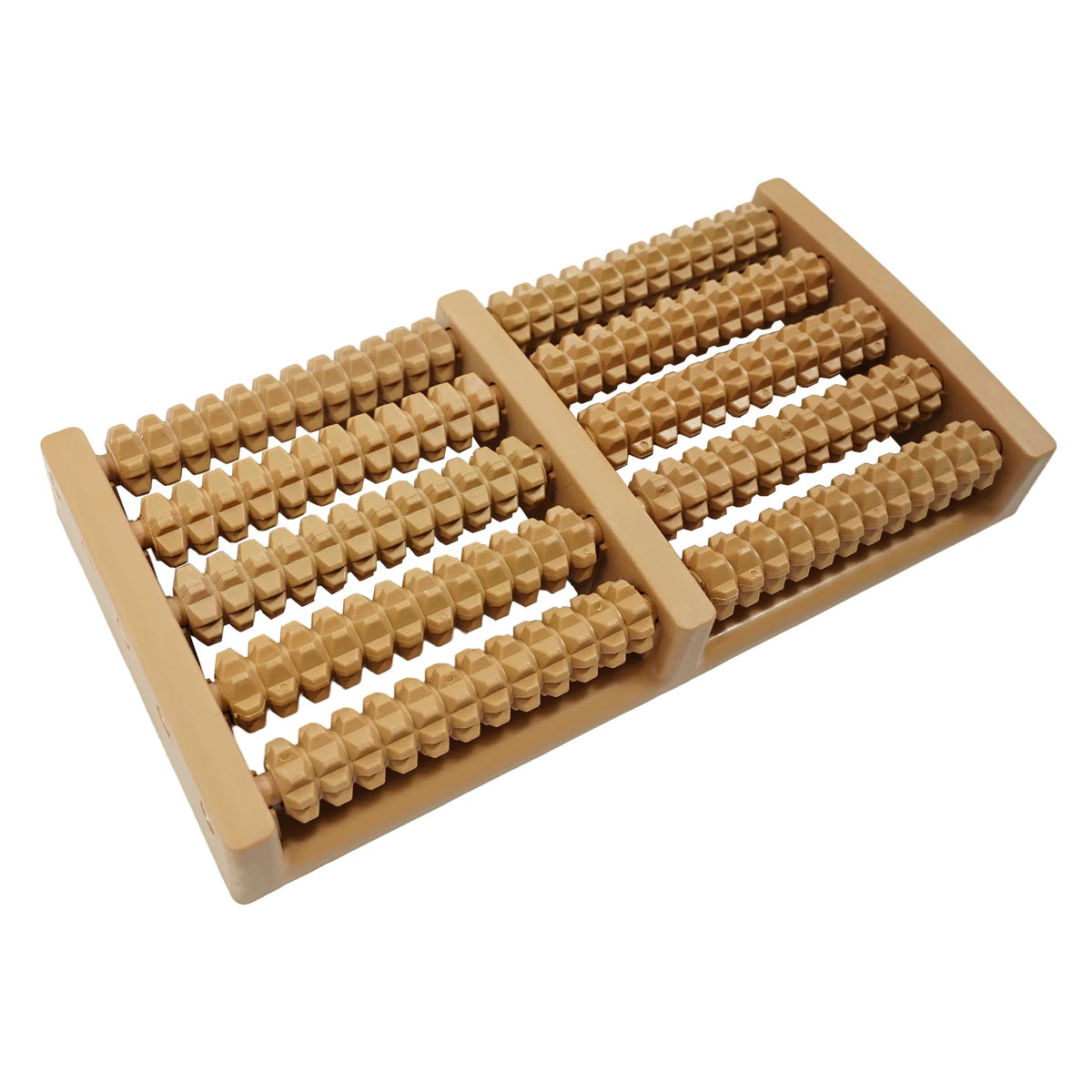 Natural Solid Wood Foot Bath Featuring Integrated Massaging Beads