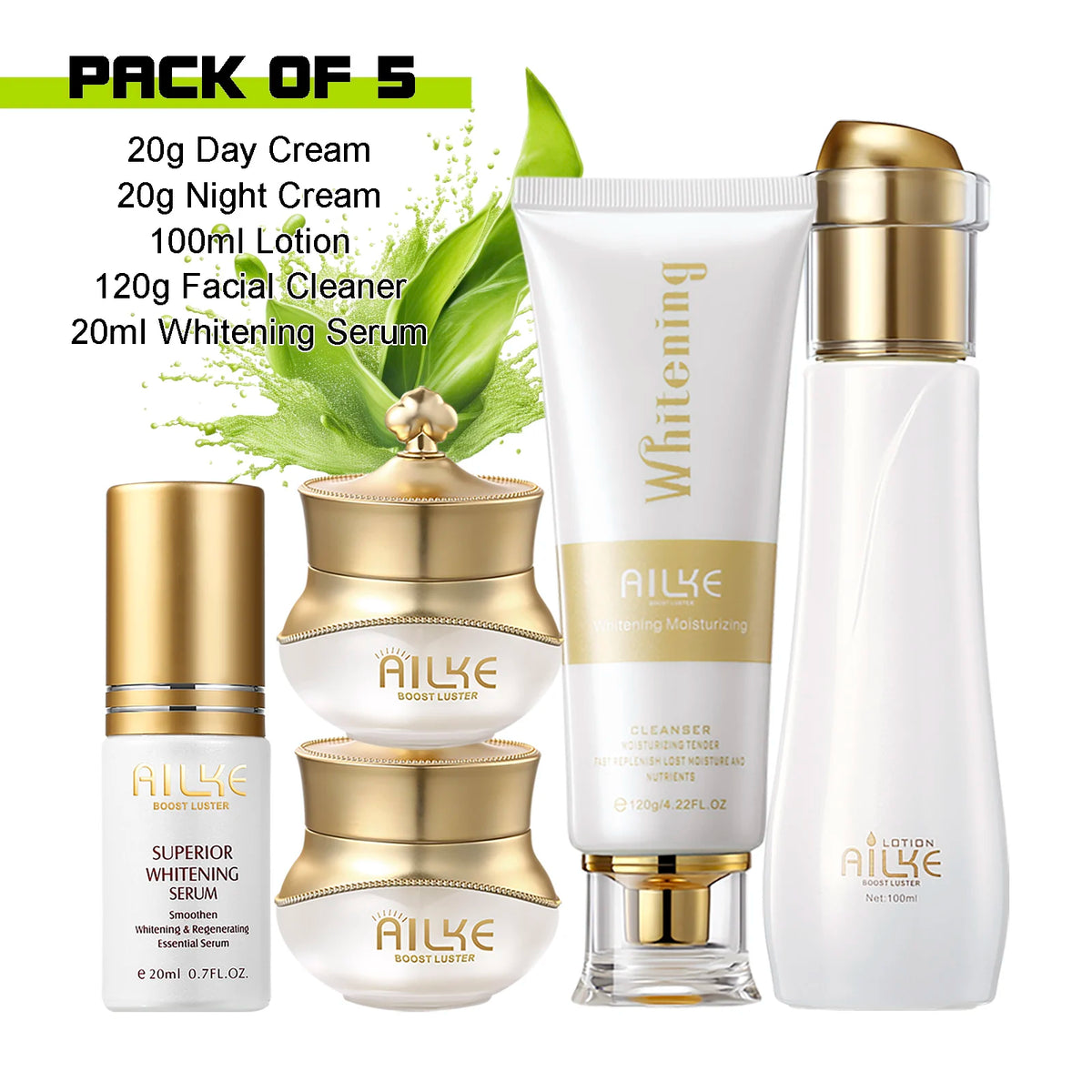 Ailke Whitening Face Care Set Moisturizing Anti Wrinkle Formula