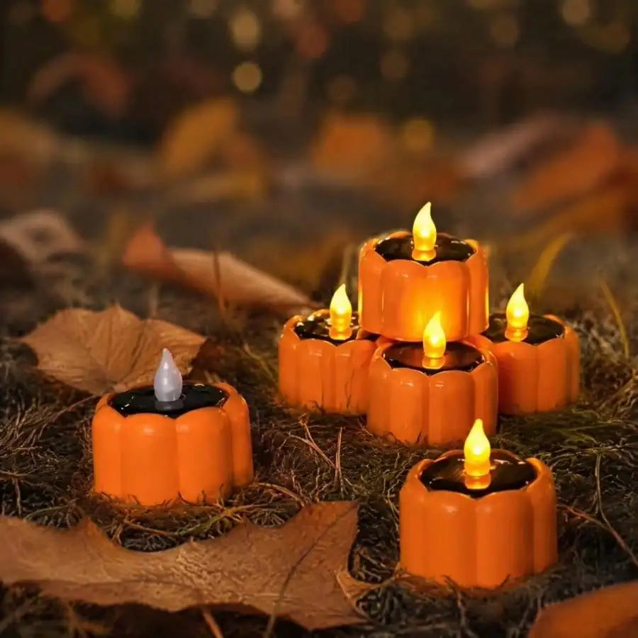 Outdoor Solar Pumpkin Lantern Lights With Flickering LED Glow