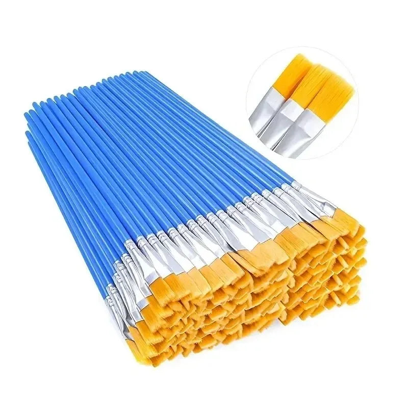 Nylon Paint Brush Set For Oil Acrylic And Watercolor Artists