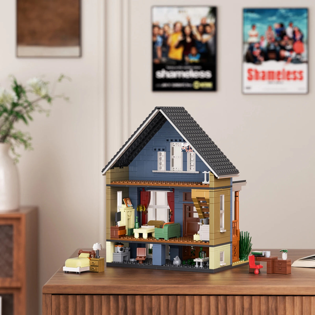 Architecture Model Building Blocks Desktop Decor DIY Gift Set