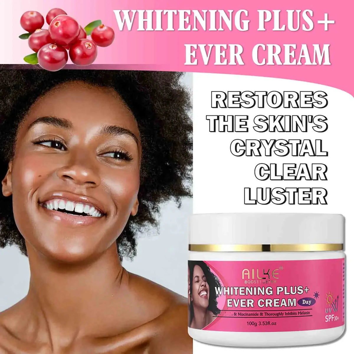 AILKE Natural Brightening Cream Set Removes Stains and Acne
