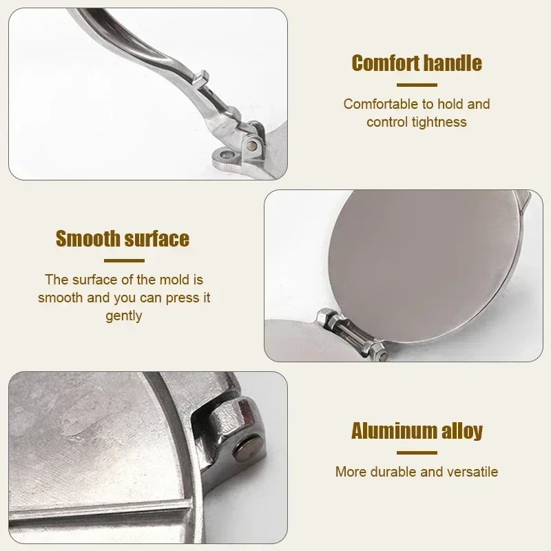 Buyyes Stainless Steel Manual Tortilla Press Dough Tool