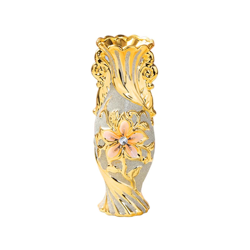 Luxury European Ceramic Decorative Vase for Elegant Home Decor