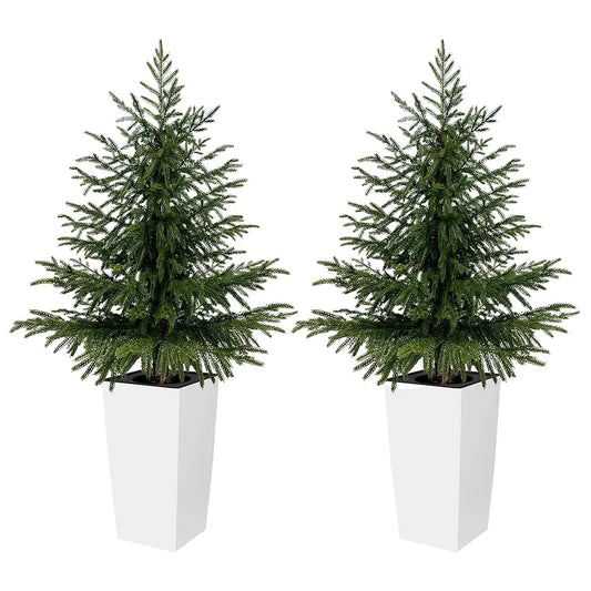 Olitree Realistic Artificial Norfolk Pine Trees With Planter