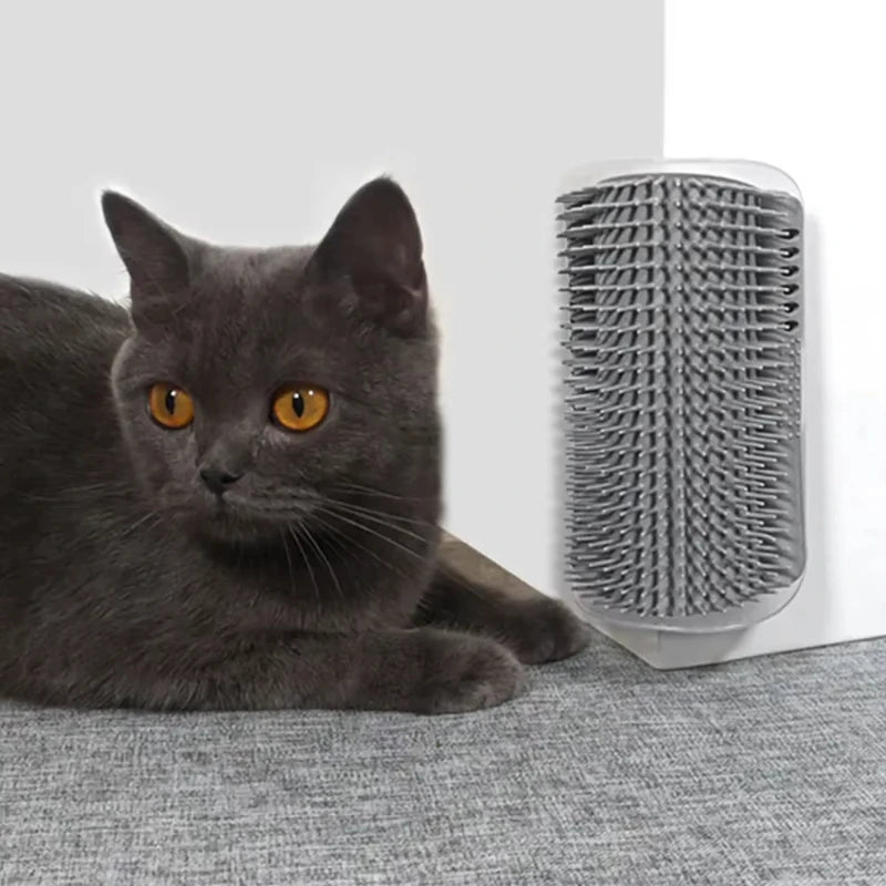Cat Grooming Massage Comb With Corner Scratching Brush And Catnip