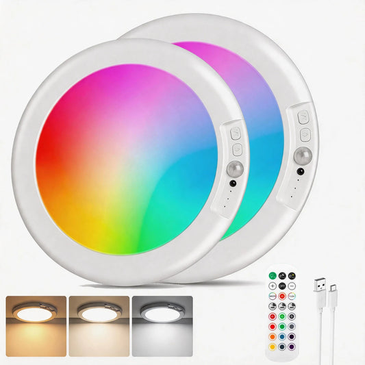DUMILOO Rechargeable Motion Sensor Ceiling Light With Remote Control