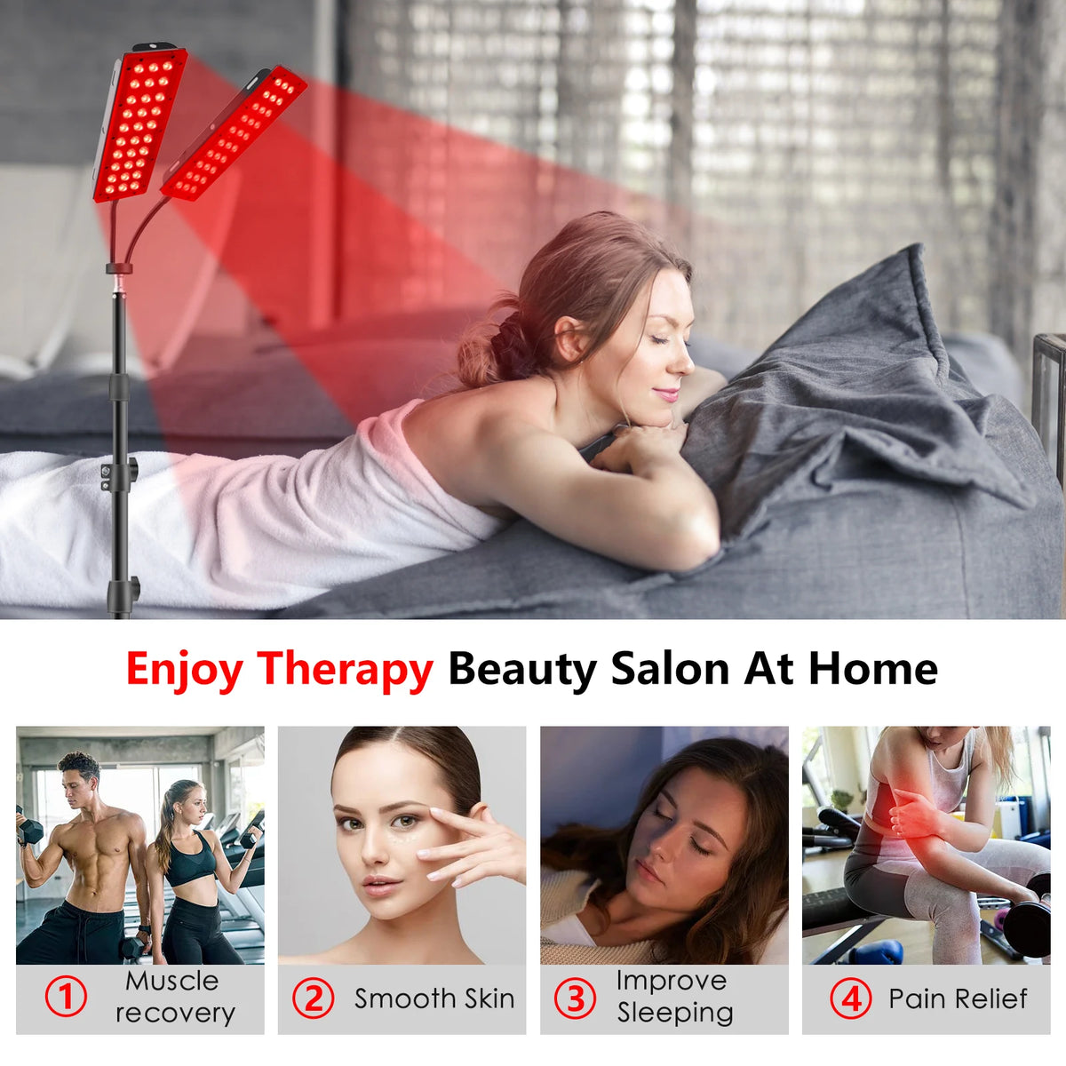 Astarexin Red And Infrared Light Therapy Panel For Home Use