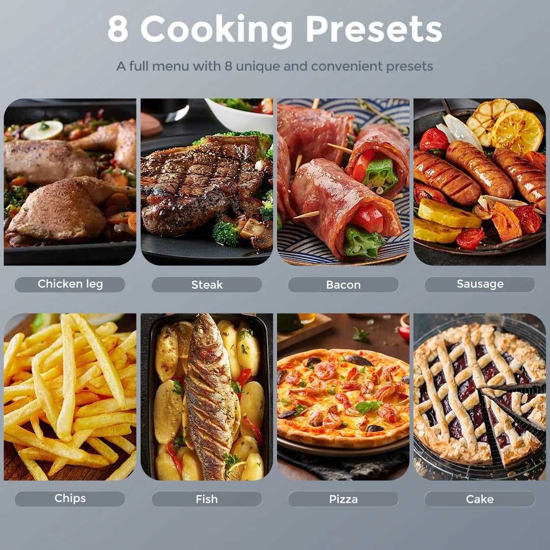Sejoy 8 In 1 Ceramic Air Fryer With Versatile Cooking