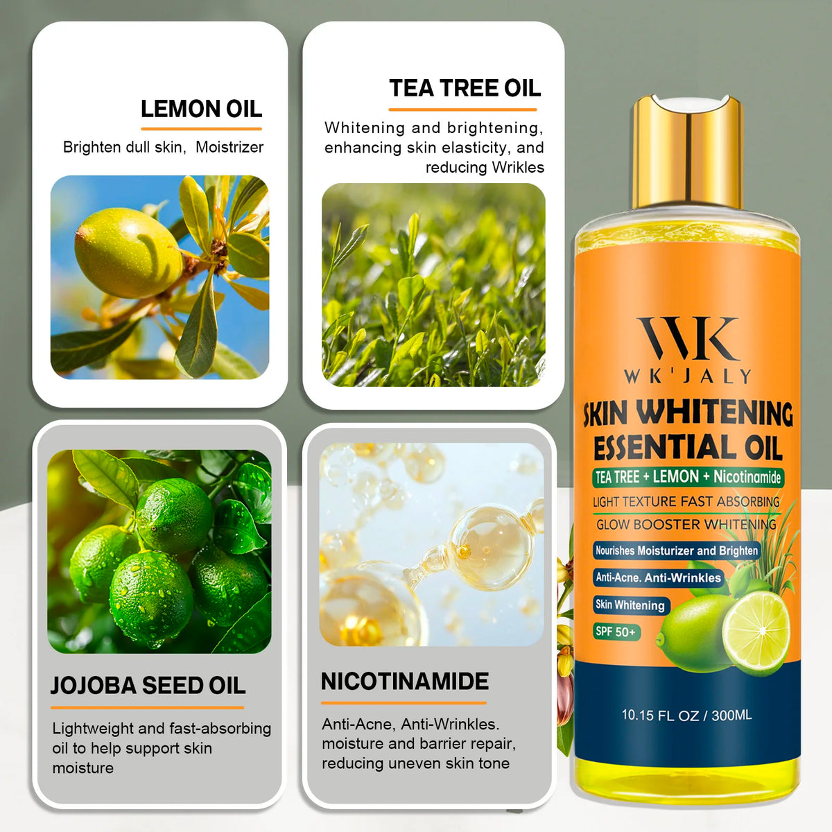 WK JALY Lightening Body Oil for Deep Moisturizing and Brightening