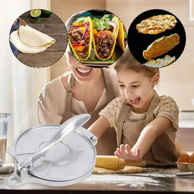 Buyyes Stainless Steel Manual Tortilla Press Dough Tool