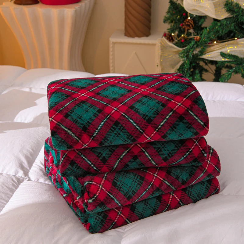 LUXO Floral Flannel Blanket for Cozy Sofa and Bed Comfort