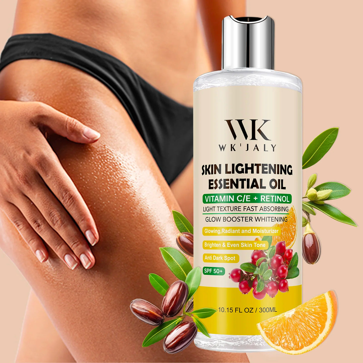 WK JALY Lightening Body Oil for Deep Moisturizing and Brightening