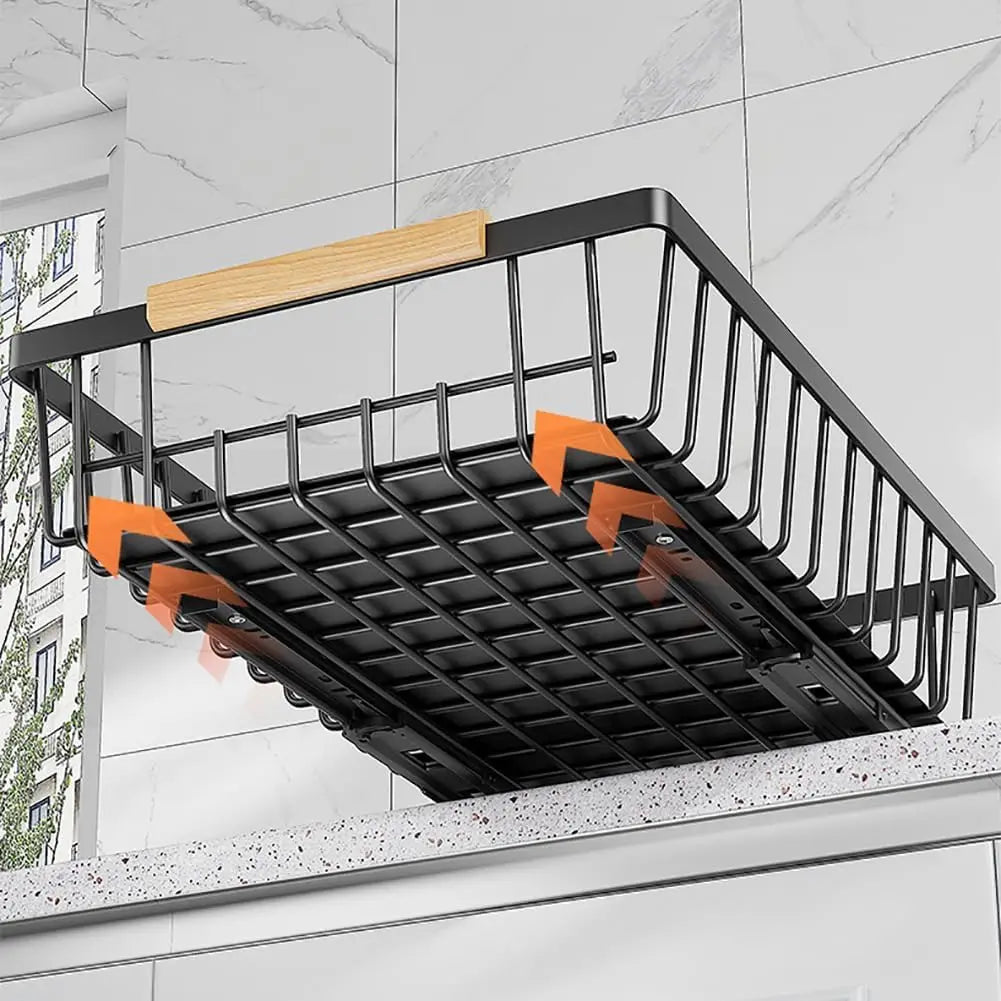 Garvee Stainless Steel Cabinet Slide Organizer Basket For Kitchen