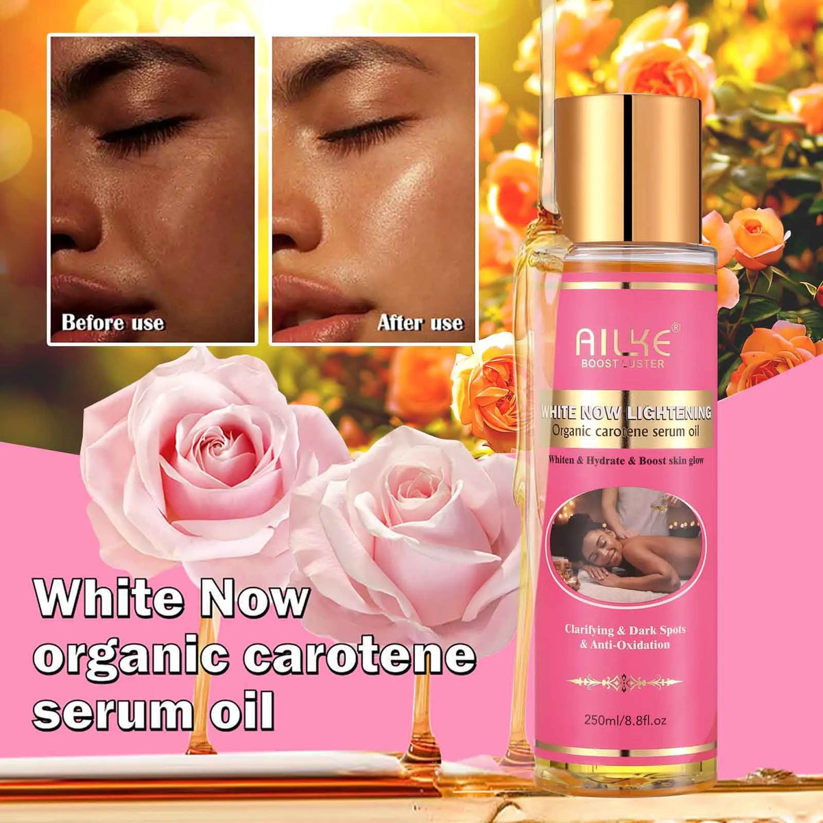 AILKE Natural Brightening Cream Set Removes Stains and Acne