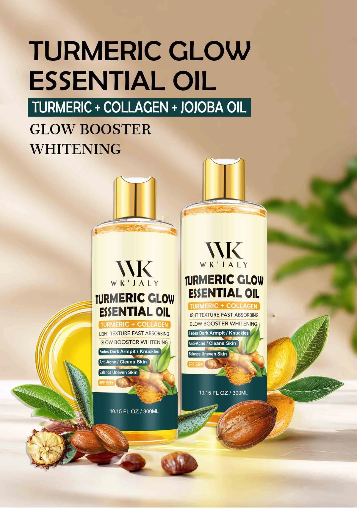 WK JALY Lightening Body Oil for Deep Moisturizing and Brightening