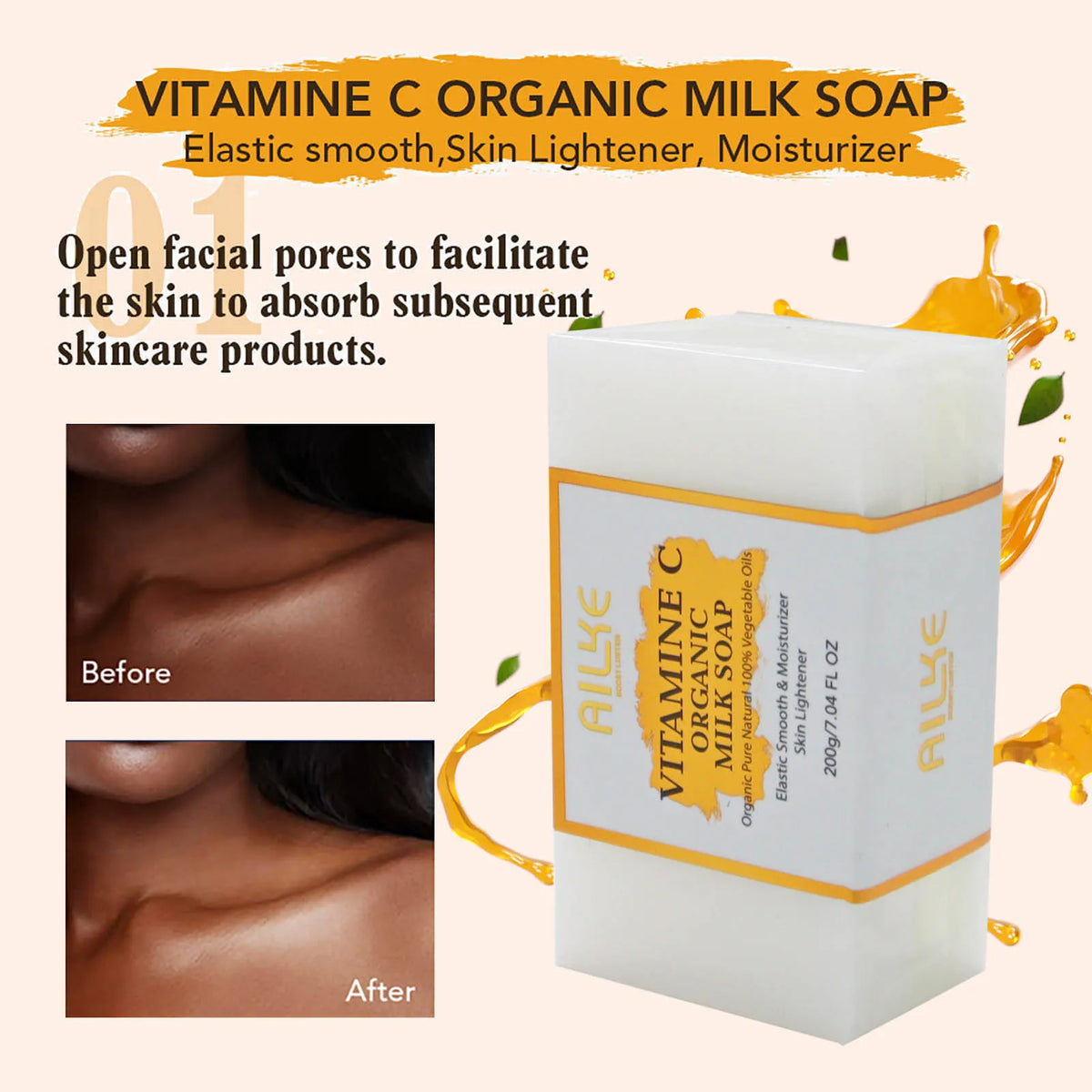 AILKE Vitamin C Set For Brightening And Even Tone Skincare Trio