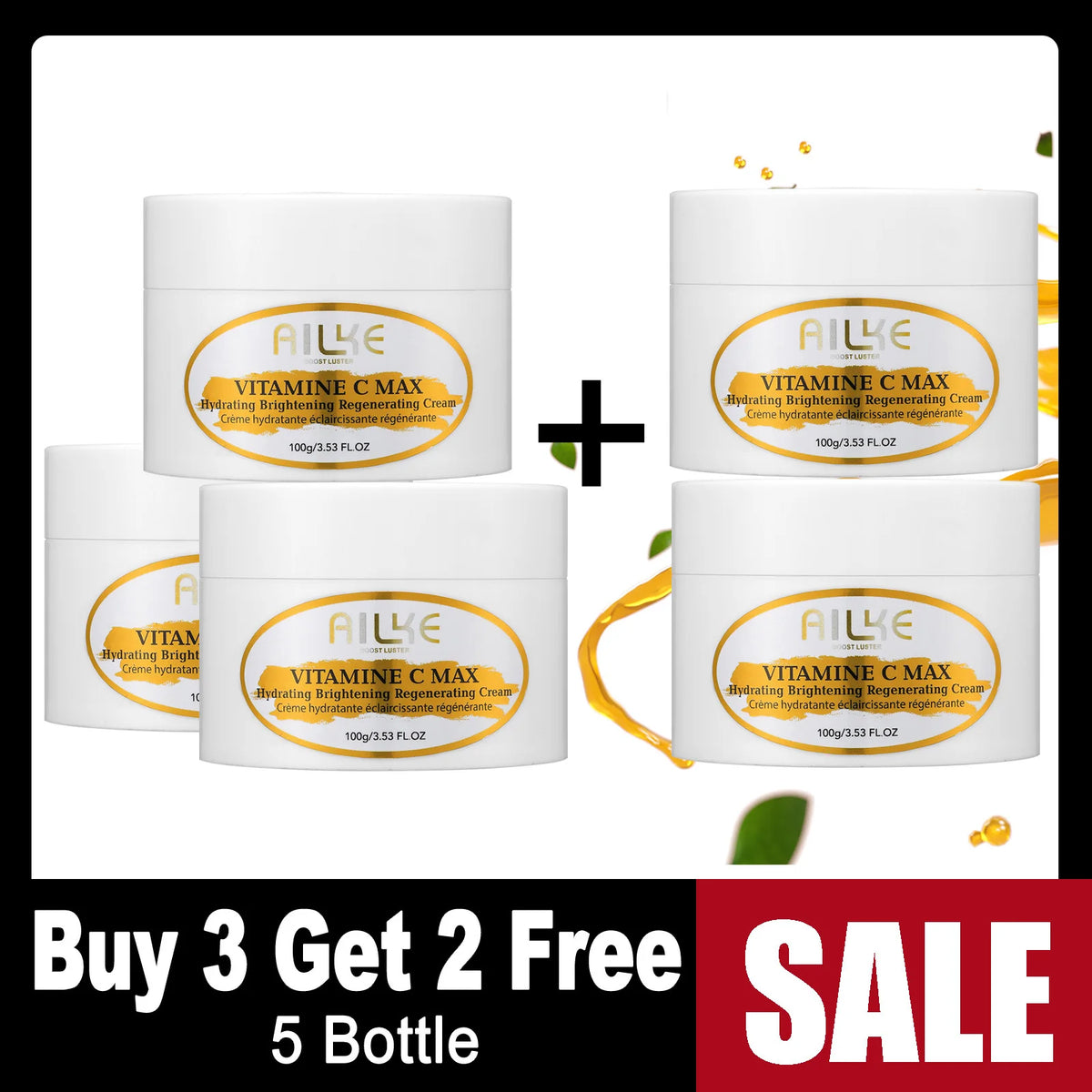 AILKE Vitamin C Set For Brightening And Even Tone Skincare Trio