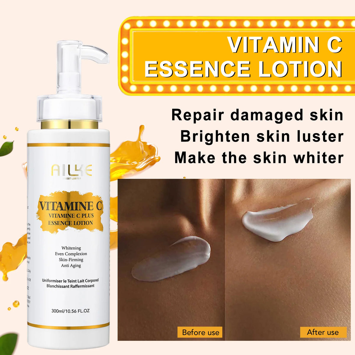 AILKE Vitamin C Set For Brightening And Even Tone Skincare Trio