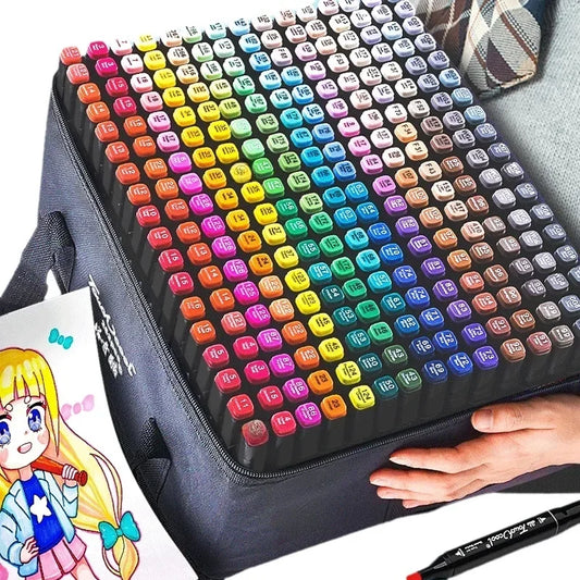 Double Ended Art Markers With Durable Storage Case