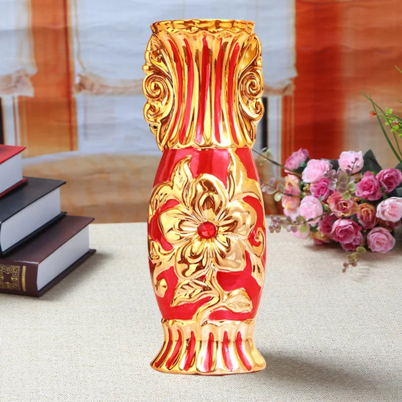 Luxury European Ceramic Decorative Vase for Elegant Home Decor