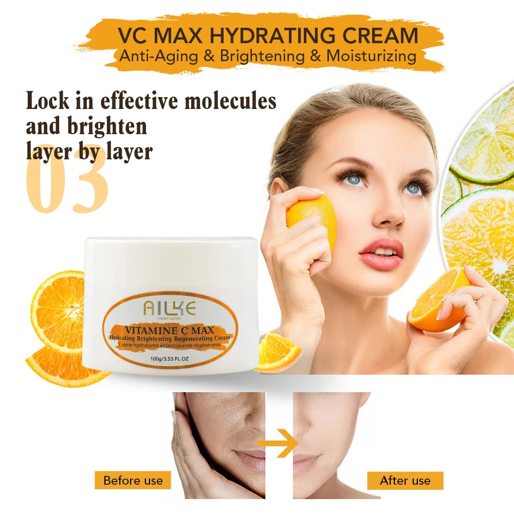 AILKE Vitamin C Set For Brightening And Even Tone Skincare Trio