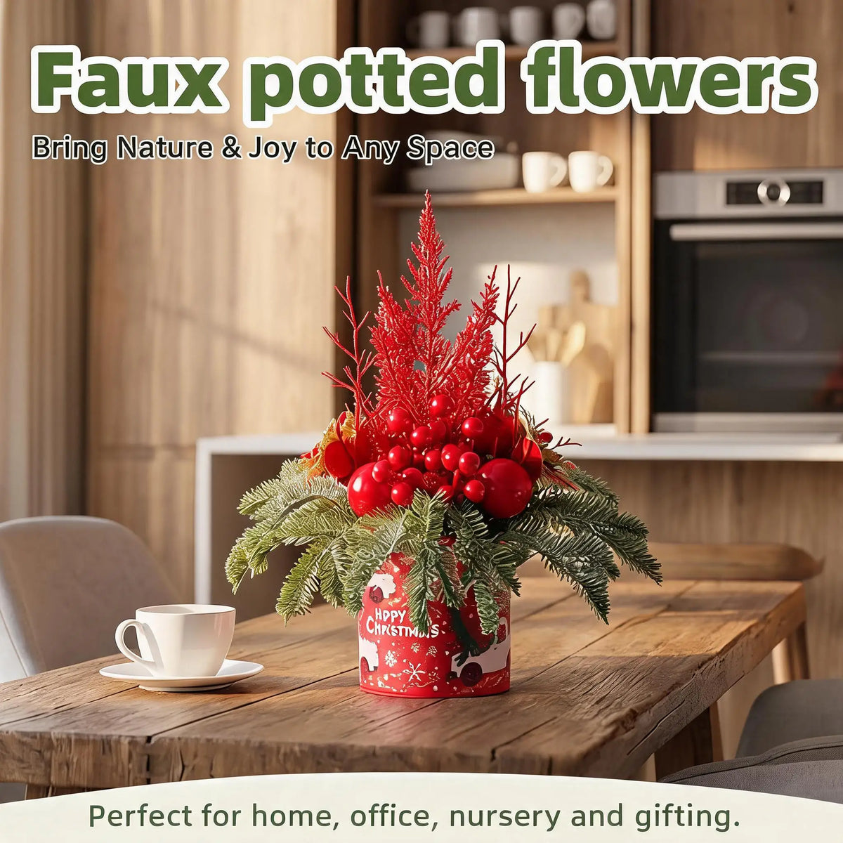 Decorated Mini Christmas Trees for Festive Tabletop Home Decor