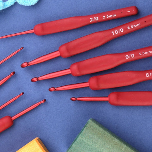 Ergonomic Aluminum Crochet Hooks Set For Comfortable Crafting