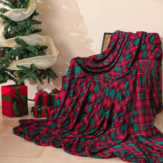 LUXO Floral Flannel Blanket for Cozy Sofa and Bed Comfort