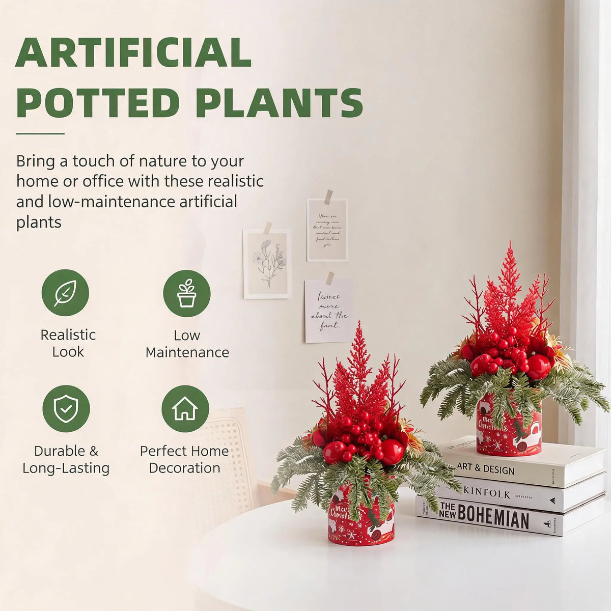 Decorated Mini Christmas Trees for Festive Tabletop Home Decor