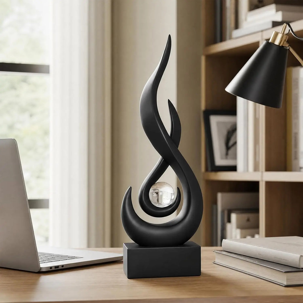Modern Abstract Flame Home Decor Sculpture And Ornament Piece