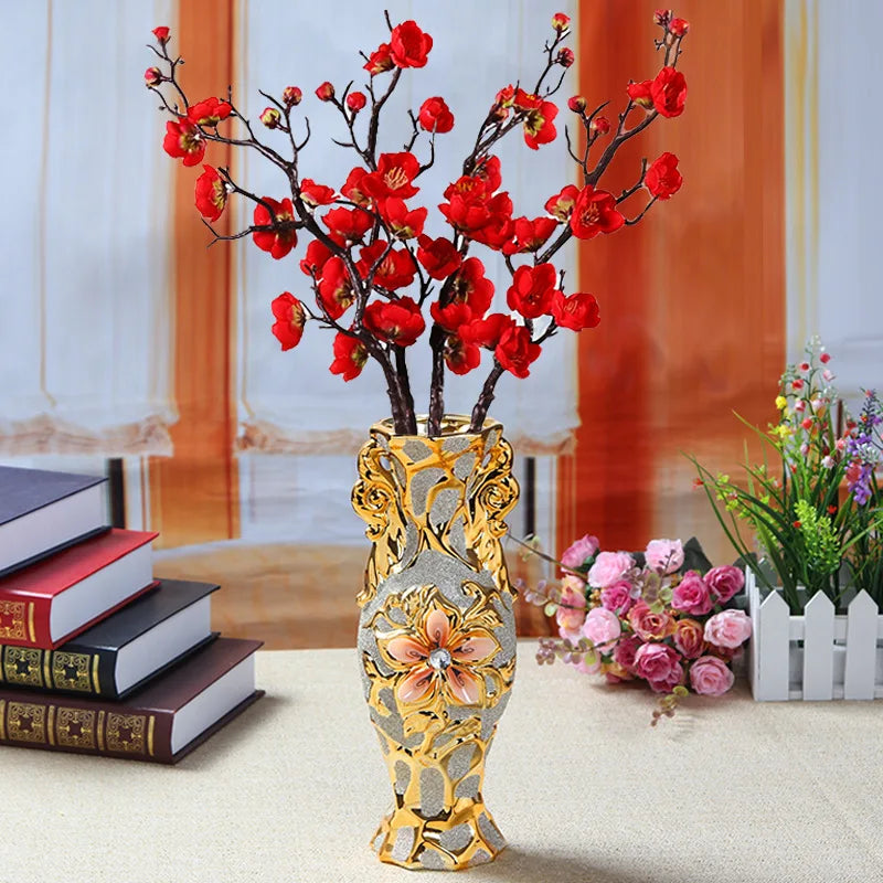 Luxury European Ceramic Decorative Vase for Elegant Home Decor