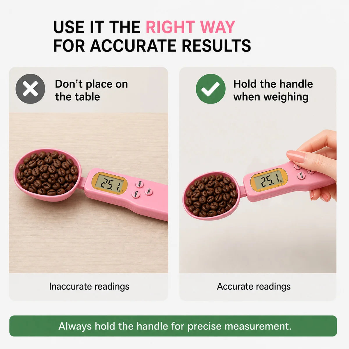 Digital Measuring Spoon Scale With LCD Display For Kitchen Use