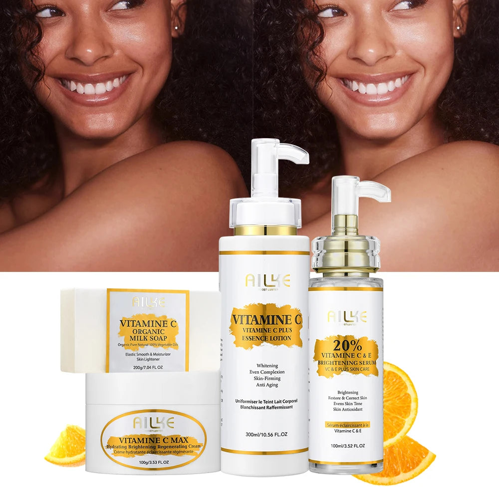 AILKE Vitamin C Set For Brightening And Even Tone Skincare Trio