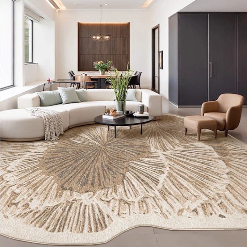 French Style Plush Stripe Carpet for Bedroom and Living Room Decor