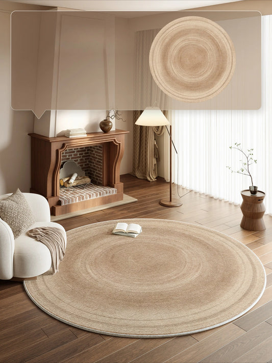 French Style Round Plush Carpet For Bedroom And Living Room