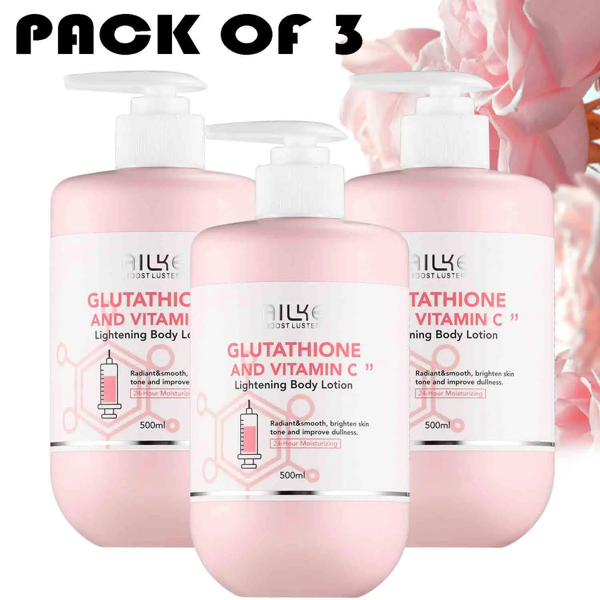 Ailke Vitamin C Glutathione Brightening Body Lotion For Radiant Skin
