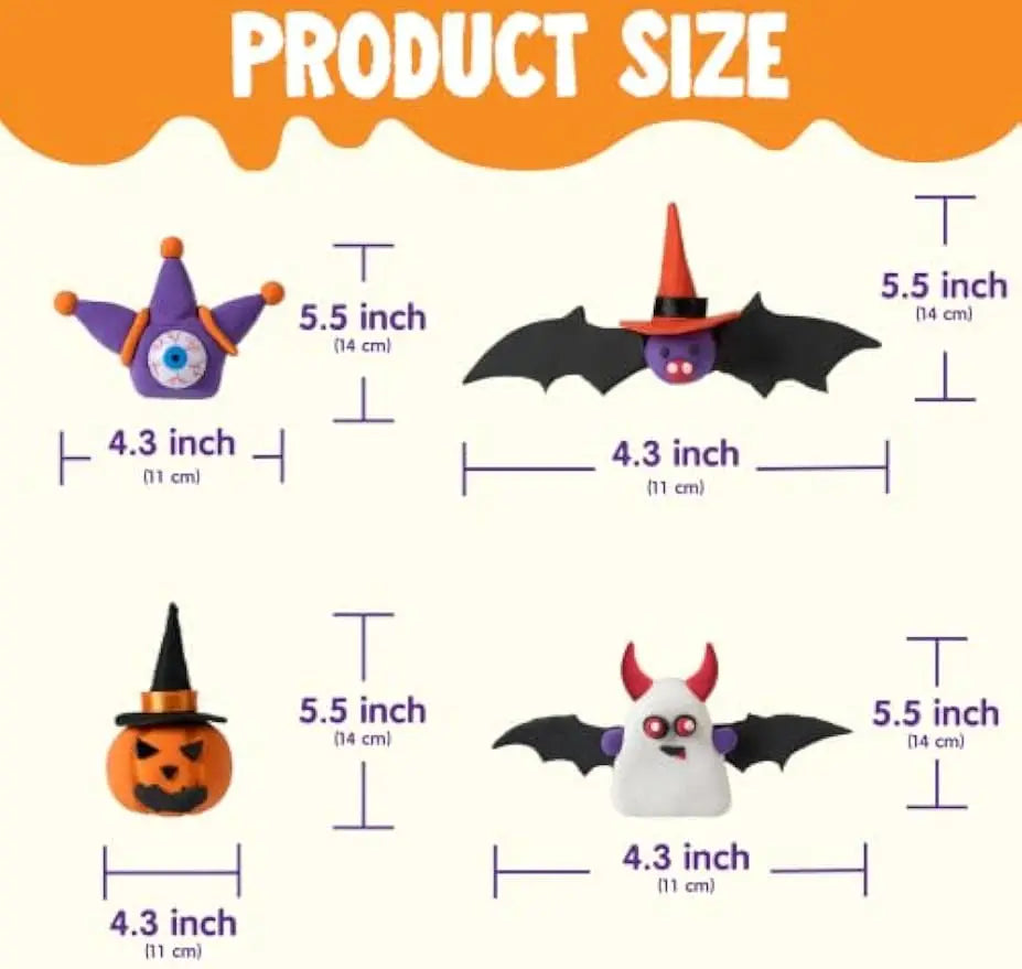 Joyfy Halloween Air Dry Clay Craft Kit For Kids Creative Fun