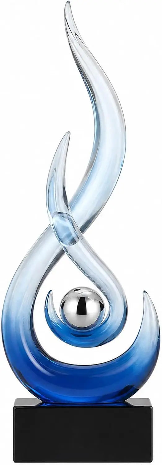 Modern Abstract Flame Home Decor Sculpture And Ornament Piece