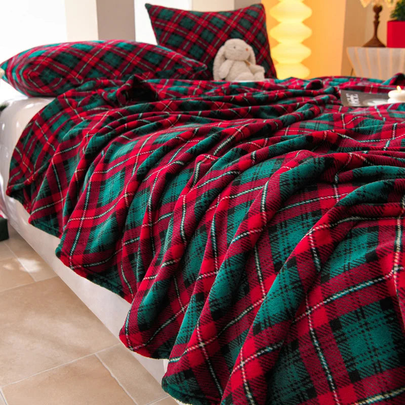 LUXO Floral Flannel Blanket for Cozy Sofa and Bed Comfort