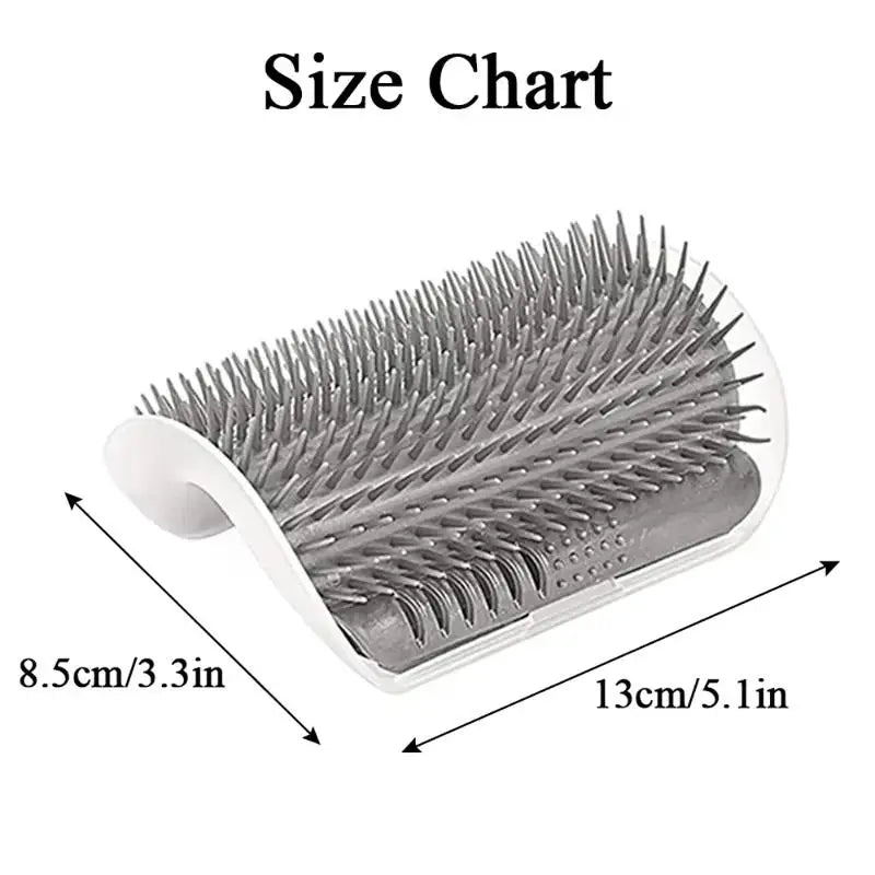 Cat Grooming Massage Comb With Corner Scratching Brush And Catnip