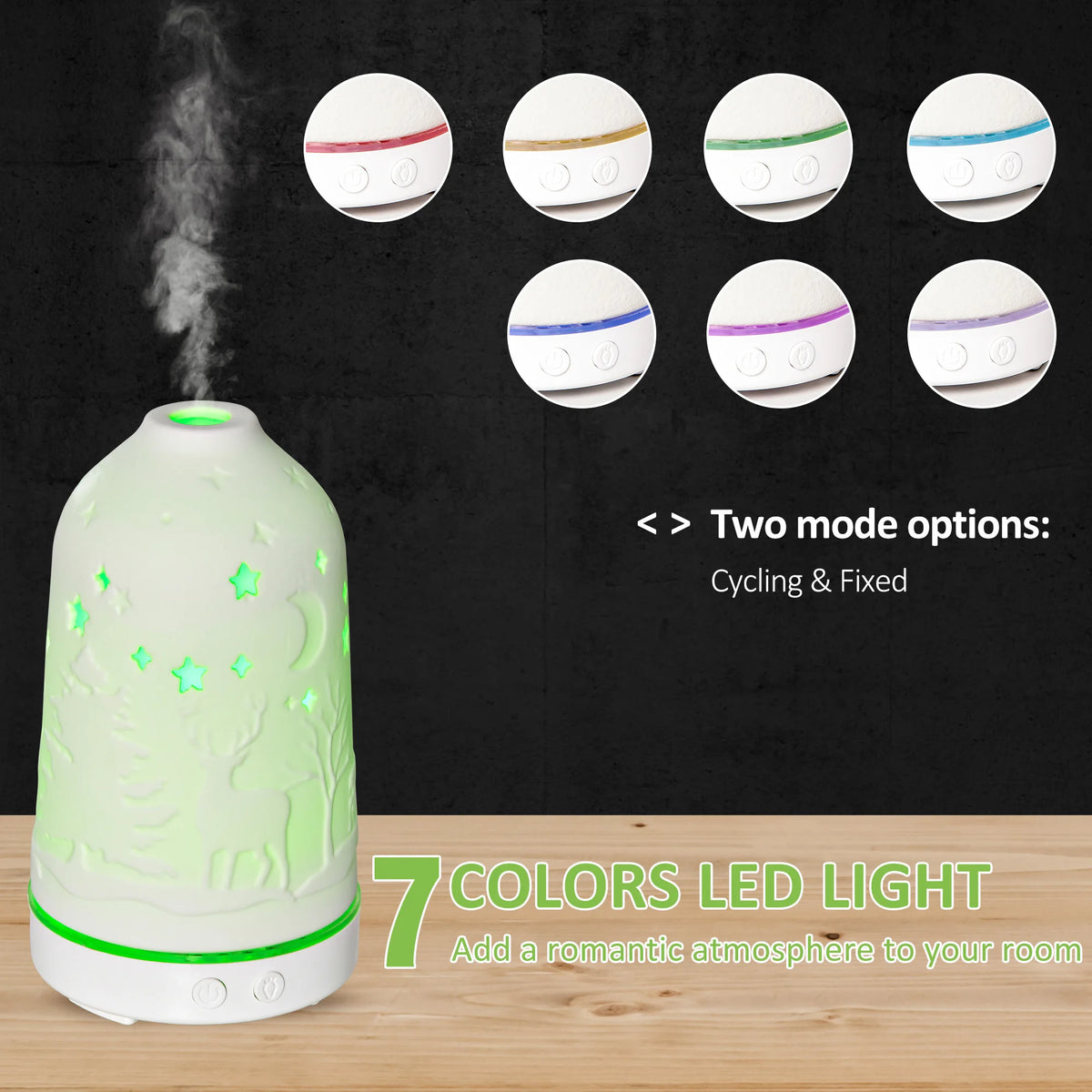 Ultrasonic Aromatherapy Diffuser And Essential Oil Humidifier