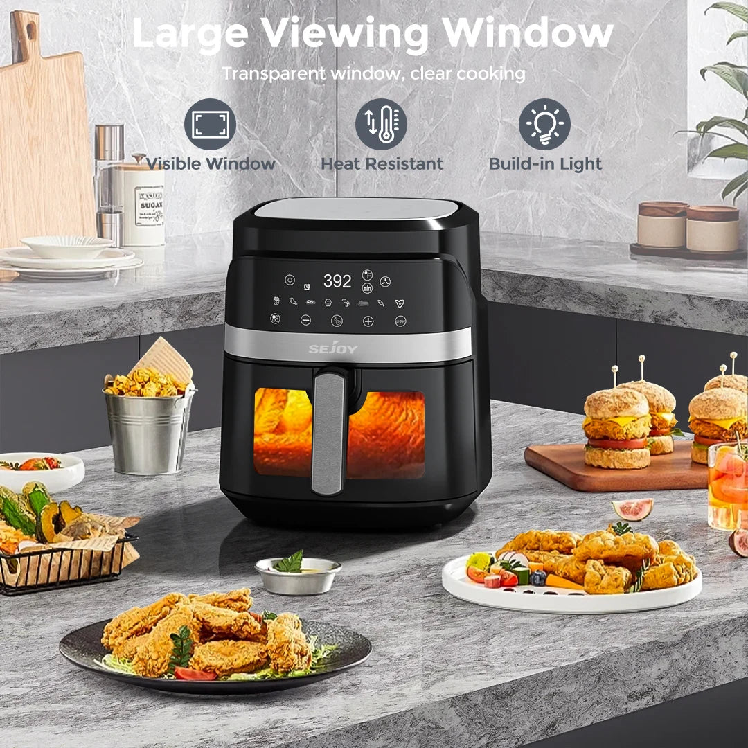 Sejoy 8 In 1 Ceramic Air Fryer With Versatile Cooking