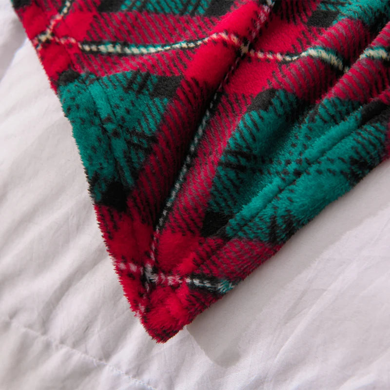 LUXO Floral Flannel Blanket for Cozy Sofa and Bed Comfort