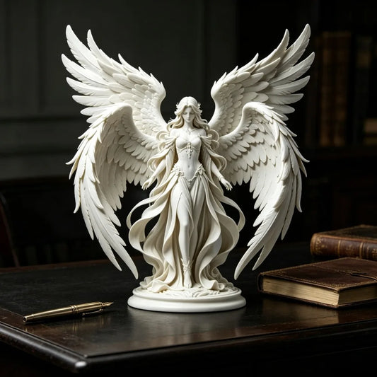 Four Wing Guardian Angel 3D Printed Desktop Home Decor Figurine