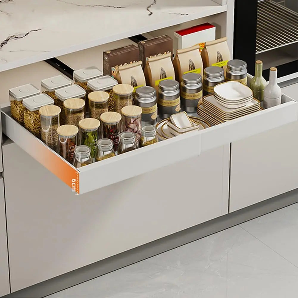 Garvee Adjustable Pull Out Cabinet Organizer With Slide Out Drawer