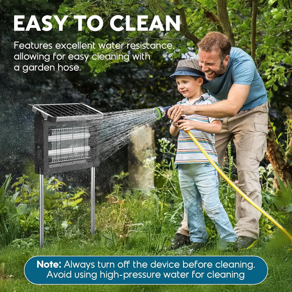 Waterproof Solar Bug Zapper For Outdoor Garden And Patio