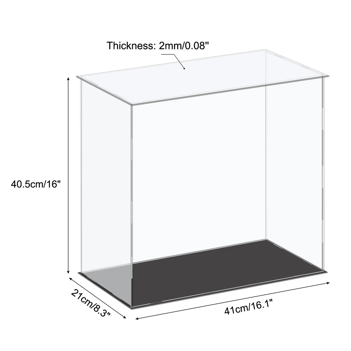 Assembled Acrylic Display Case For Collectible Figures