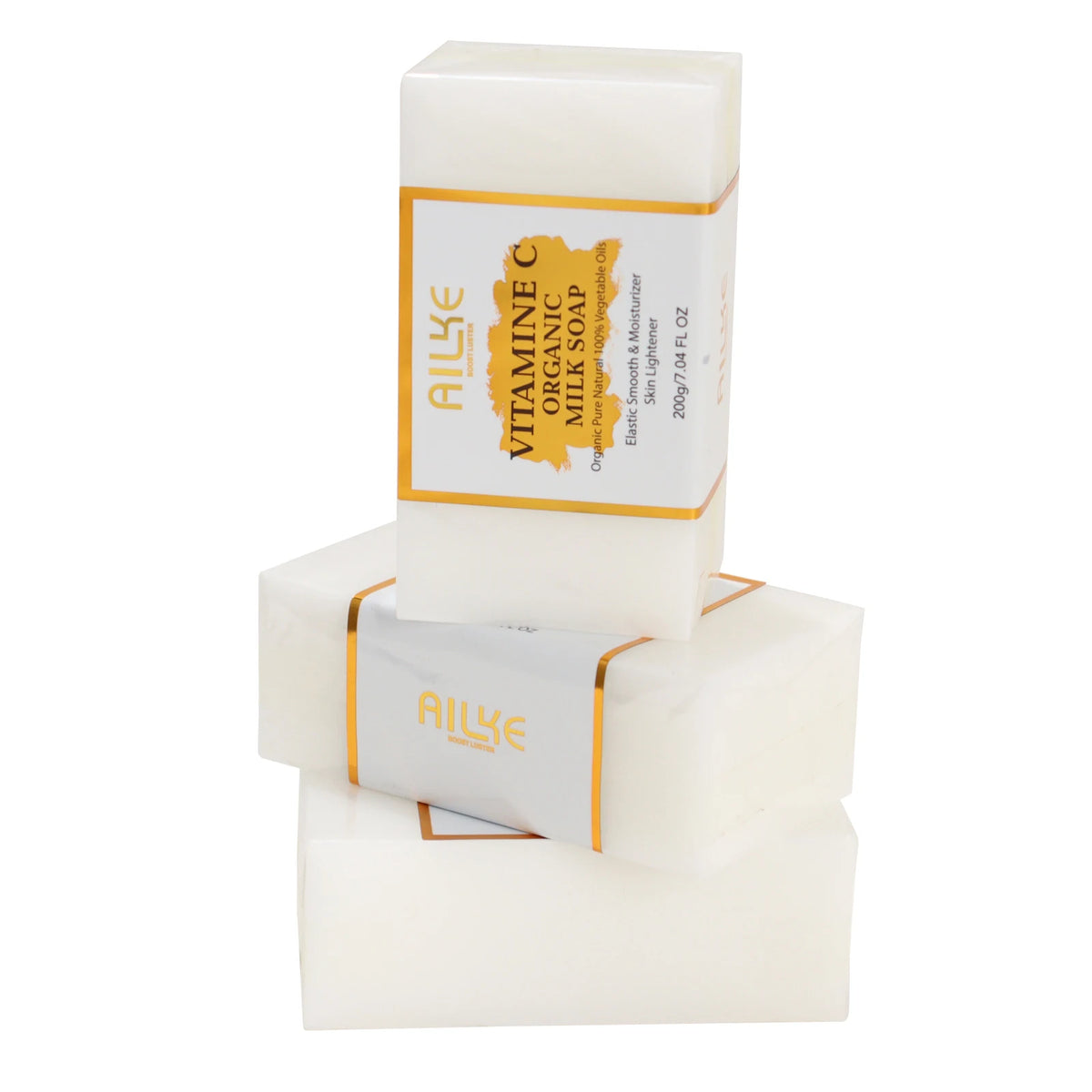 AILKE Vitamin C Organic Milk Soap Bar Face Body Whitening