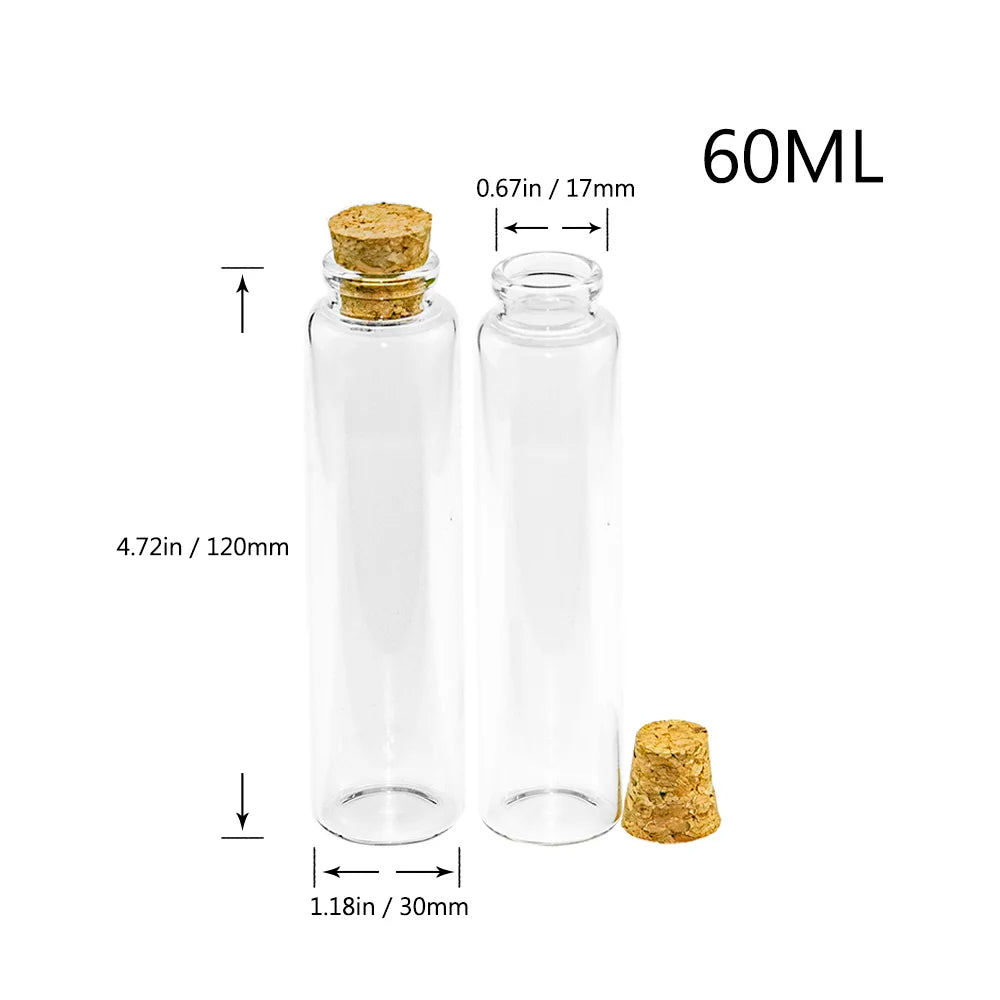 Jarvials Glass Bottles With Corks For Crafts And Storage